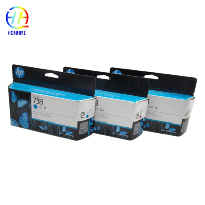 Original Ink Cartridge for HP 738B Black DesignJet 498P2A HP 738 Cyan 498N5A Magenta 498N6A Yellow DesignJet 498N7A 130ml genuine toner cartridge 
