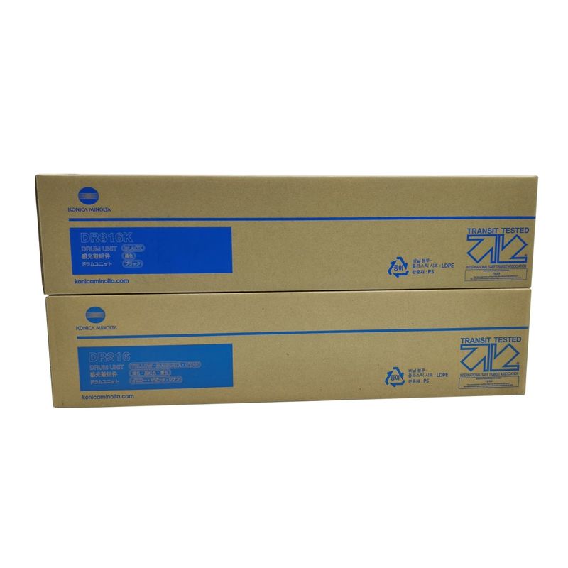 Original New Drum Unit For Konica Minolta 145R C250i C251i C300i C301i C360i C361i DR-316 (AAV70TD)  DR316Color Yellow, Magenta, Cyan Drum Unit